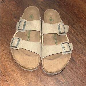 Birkenstock Beige Sandals with Buckles